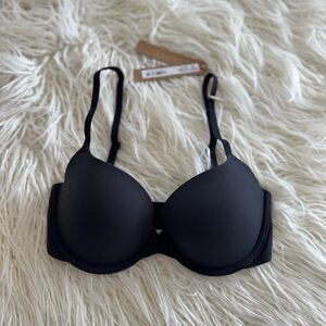 Skims Fits Everybody Pushup Demi Bra Onyx Size 30D